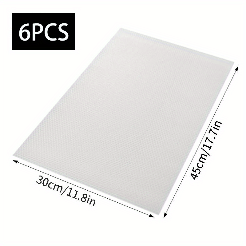Refrigerator Liners Set of 10 Washable Mats for Shelves