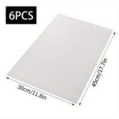 Refrigerator Liners Set of 10 Washable Mats for Shelves