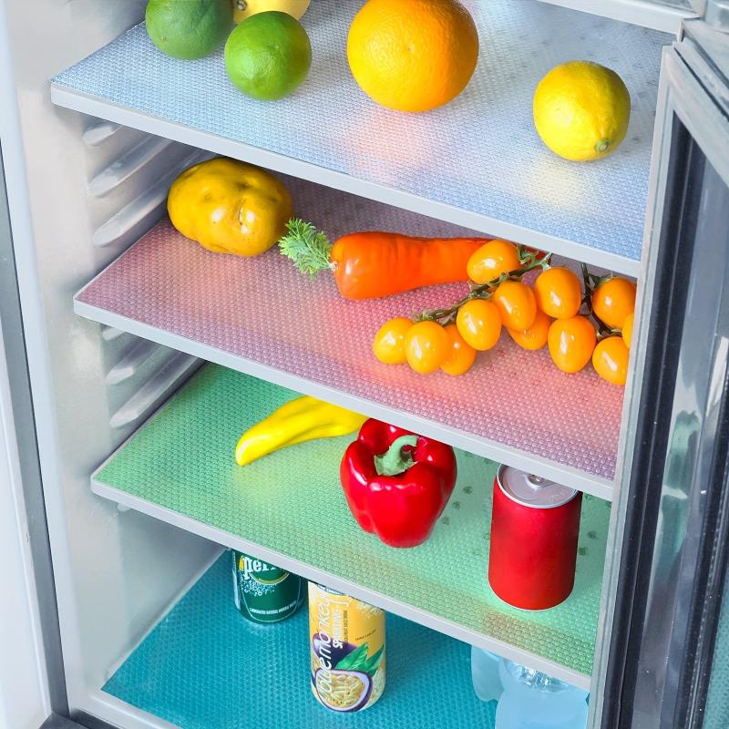 Refrigerator Liners Set of 10 Washable Mats for Shelves