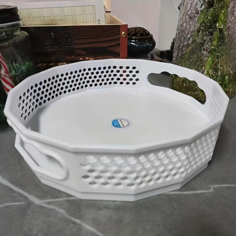 Round Turntable Kitchen Storage Cosmetic Storage Tray Rotating