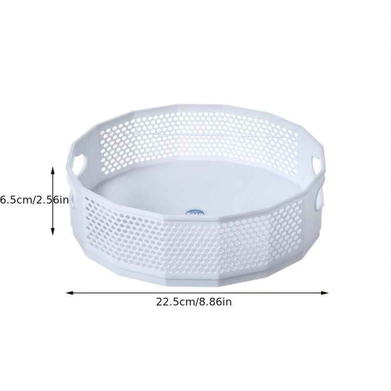 Round Turntable Kitchen Storage Cosmetic Storage Tray Rotating