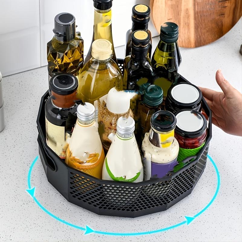 Round Turntable Kitchen Storage Cosmetic Storage Tray Rotating