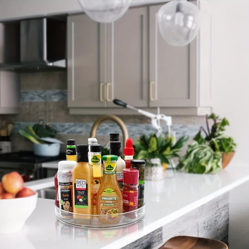 1pc Rotating Seasoning Bottle Rack Kitchen Storage Organizer for Spices