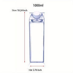 500-1000ml Water Bottle Large Capacity Drinking Jug Portable Plastic Bottle