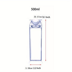 500-1000ml Water Bottle Large Capacity Drinking Jug Portable Plastic Bottle