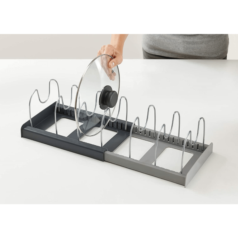 Pot Lid Rack Kitchen Supplies Storage Rack Countertop Telescopic