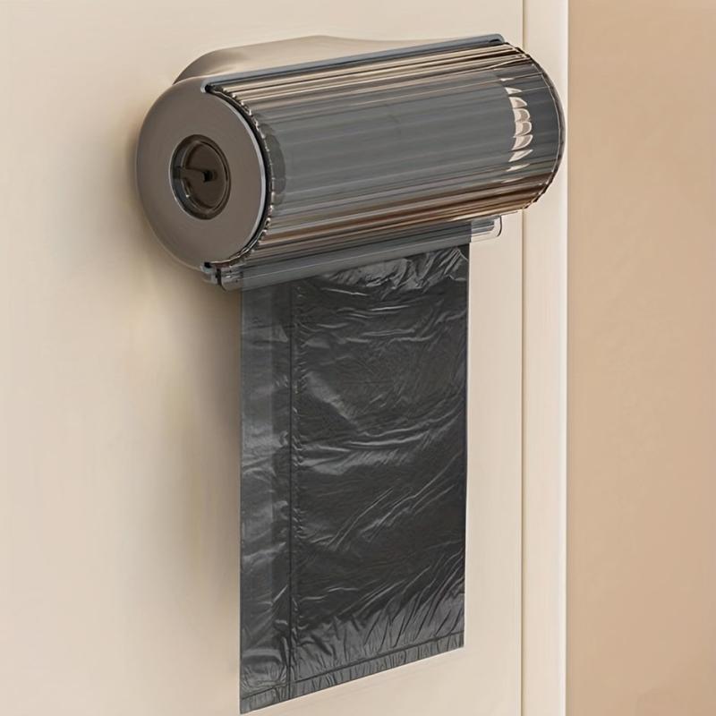 Trash Bag Storage Box Wall Mount Kitchen Bathroom Garbage Bag Holder