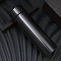 LED Temp Measurement Thermal Cup Stainless Steel Vacuum Fall Proof Portable