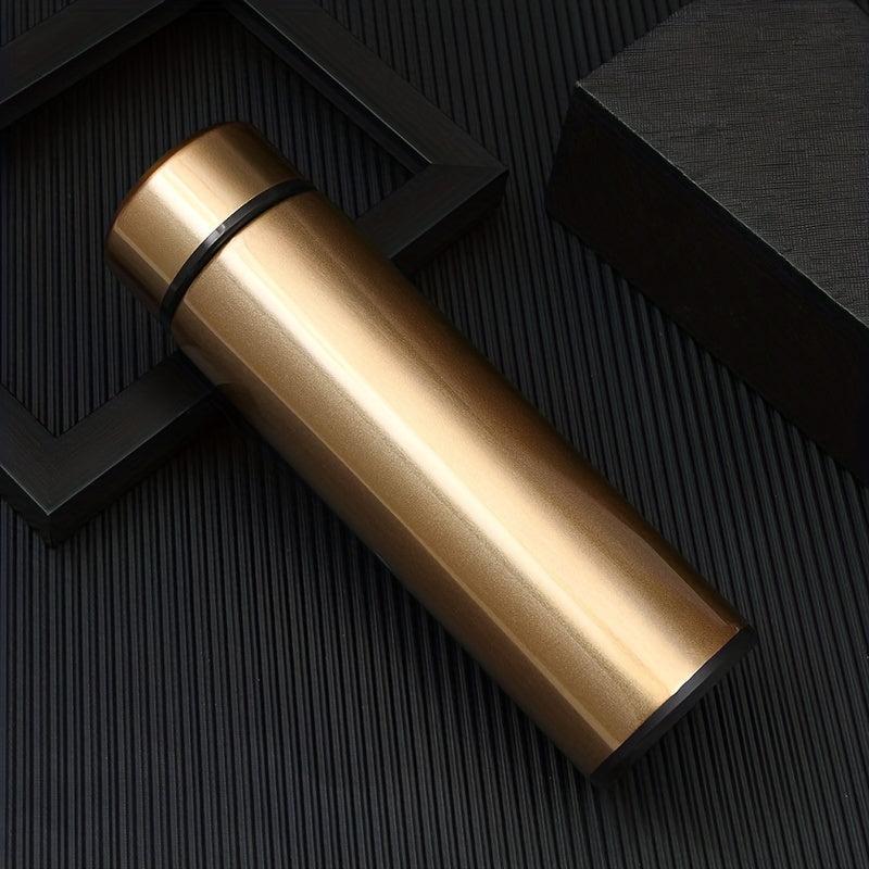 LED Temp Measurement Thermal Cup Stainless Steel Vacuum Fall Proof Portable