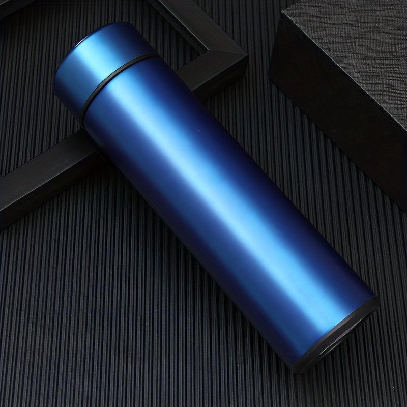 LED Temp Measurement Thermal Cup Stainless Steel Vacuum Fall Proof Portable