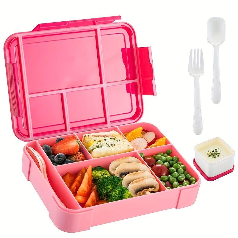 Leakproof Double Layer Lunch Box with Cutlery for Office Workers