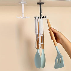 Waterproof 360 Rotating Folding Hook with 6 Claws for Home Bathroom Kitchen