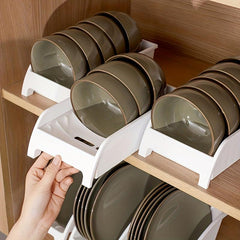 1pc Dish Storage Rack Dish Drain Rack Plate Storage And Finishing Rack Tableware