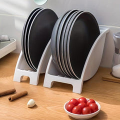 1pc Dish Storage Rack Dish Drain Rack Plate Storage And Finishing Rack Tableware