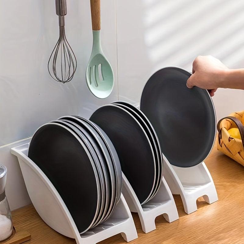 1pc Dish Storage Rack Dish Drain Rack Plate Storage And Finishing Rack Tableware