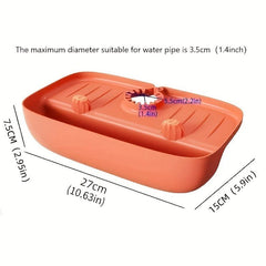 Sink Faucet Splash Guard & Drain Rack Silicone Kitchen Sink Water Collection Pad