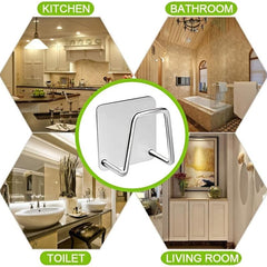Kitchen Sink Sponges Holder Self Adhesive Drying Rack