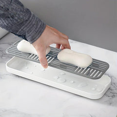 Kitchen Storage Drain Tray Dish Drying Rack Sponge Holder Countertop Organizer