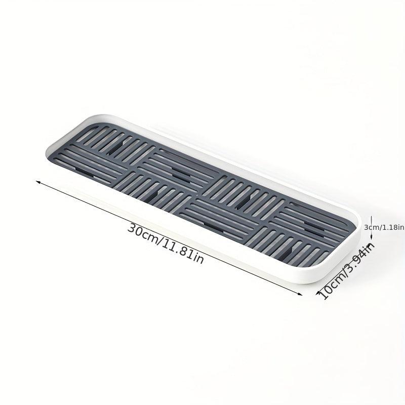 Kitchen Storage Drain Tray Dish Drying Rack Sponge Holder Countertop Organizer
