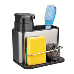 3-in-1 Sponge Holder & Organizer Tray for Kitchen Sink