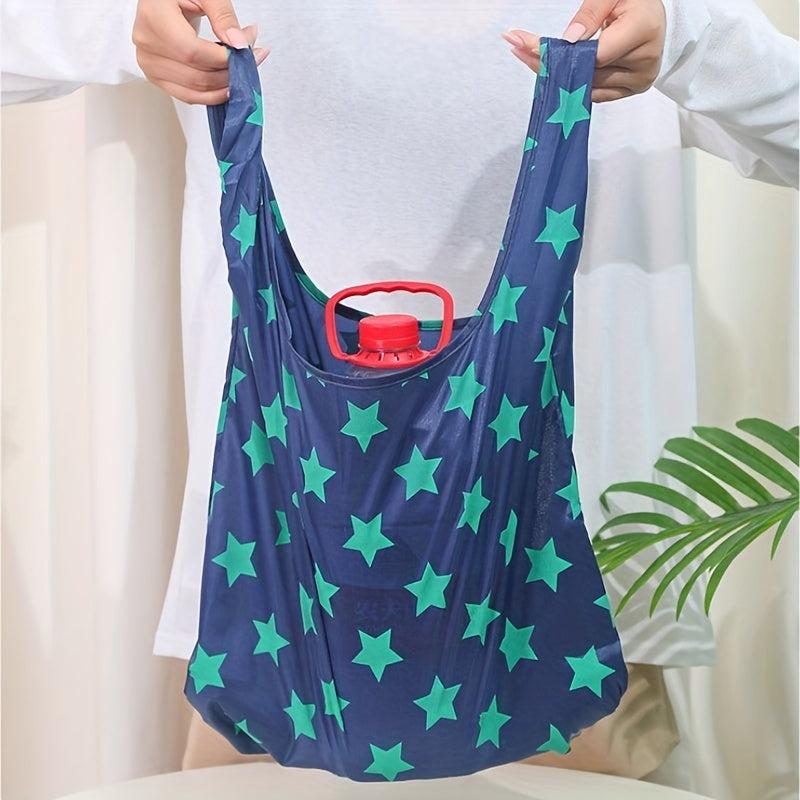 Large Capacity Folding Shopping Bag Oxford Cloth Reusable Portable