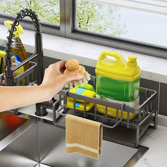 Sink Caddy Organizer Over Faucet Hanging Faucet Drain Rack Kitchen Accessories