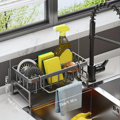 Sink Caddy Organizer Over Faucet Hanging Faucet Drain Rack Kitchen Accessories