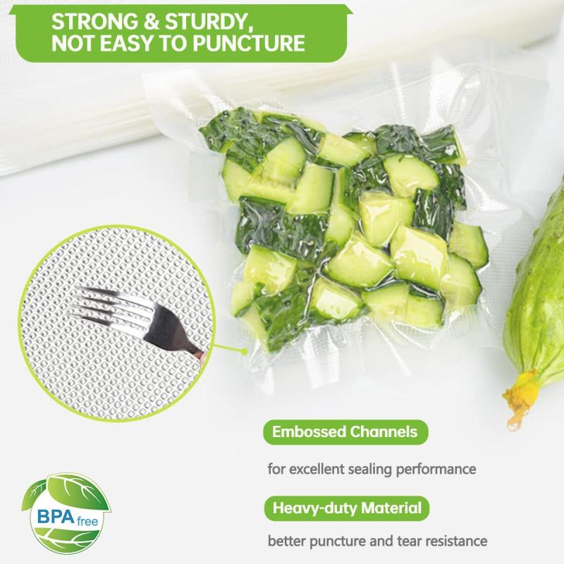 Vacuum Bags For Food Preservation BPA Embossed Vacuum Packaging Bags
