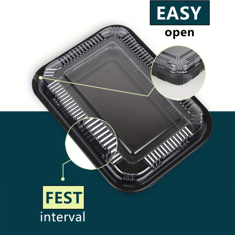 10-Pack DingDongJi 1 Grid Meal Prep Container Lunch Box Microwave Safe Leakproof
