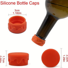 1pc Silicone Wine Bottle Stopper Reusable Wine Saver Beer Soda Cork Bottle