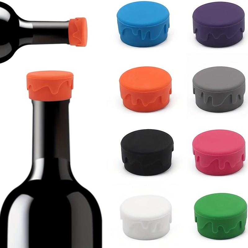 1pc Silicone Wine Bottle Stopper Reusable Wine Saver Beer Soda Cork Bottle