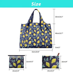 Striped Tote Bag Handbag Large Reusable Shopping Bag