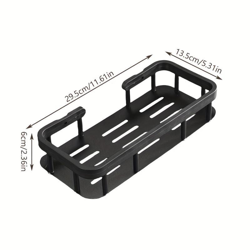 Wall-mounted Kitchen Storage Rack with Drain Basket