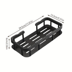 Wall-mounted Kitchen Storage Rack with Drain Basket