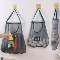 Mesh Hanging Bag Storage for Garlic Ginger Onion Fruit Vegetable
