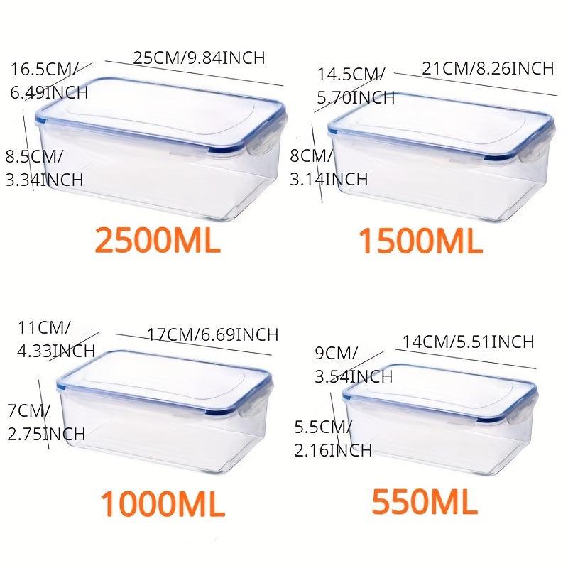 Plastic Food Storage Containers with Lids Crisper Microwave Fruit