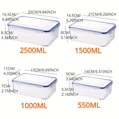 Plastic Food Storage Containers with Lids Crisper Microwave Fruit