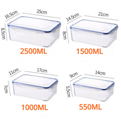 Plastic Food Storage Containers with Lids Crisper Microwave Fruit