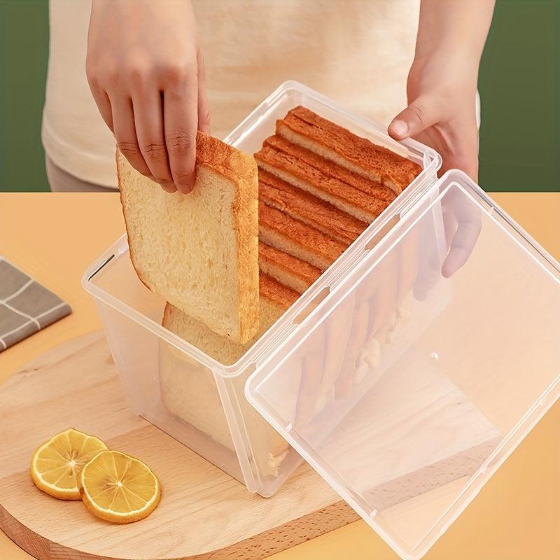 Transparent Bread Box Fresh Keeping Refrigerator Storage Box for Toast and Bread