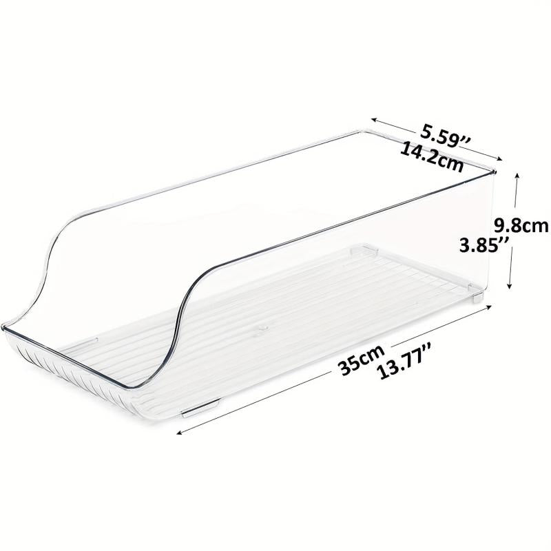 Refrigerator Can Dispenser Organizer Rack Clear Plastic