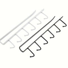 6-Hook Under Cabinet Storage Rack for Coffee Cups/Kitchen Accessories