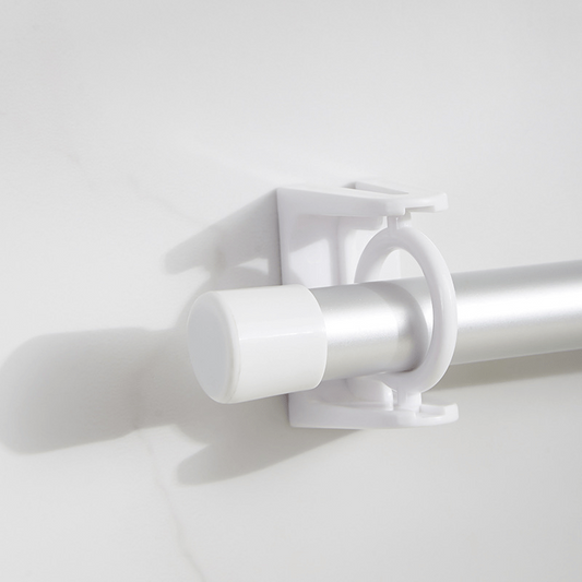 Adjustable Self Adhesive Curtain Rod Holder Clamp Hooks