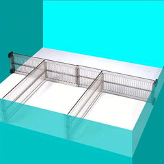 2pcs Adjustable Drawer Storage Partition Organizer Shelves