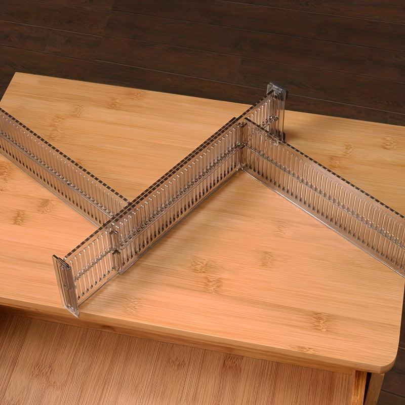 2pcs Adjustable Drawer Storage Partition Organizer Shelves