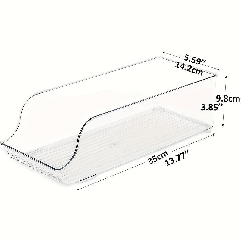 2pcs Fridge Organizer Bins Soda Can Dispenser Beverage Holder Pantry Storage Rac