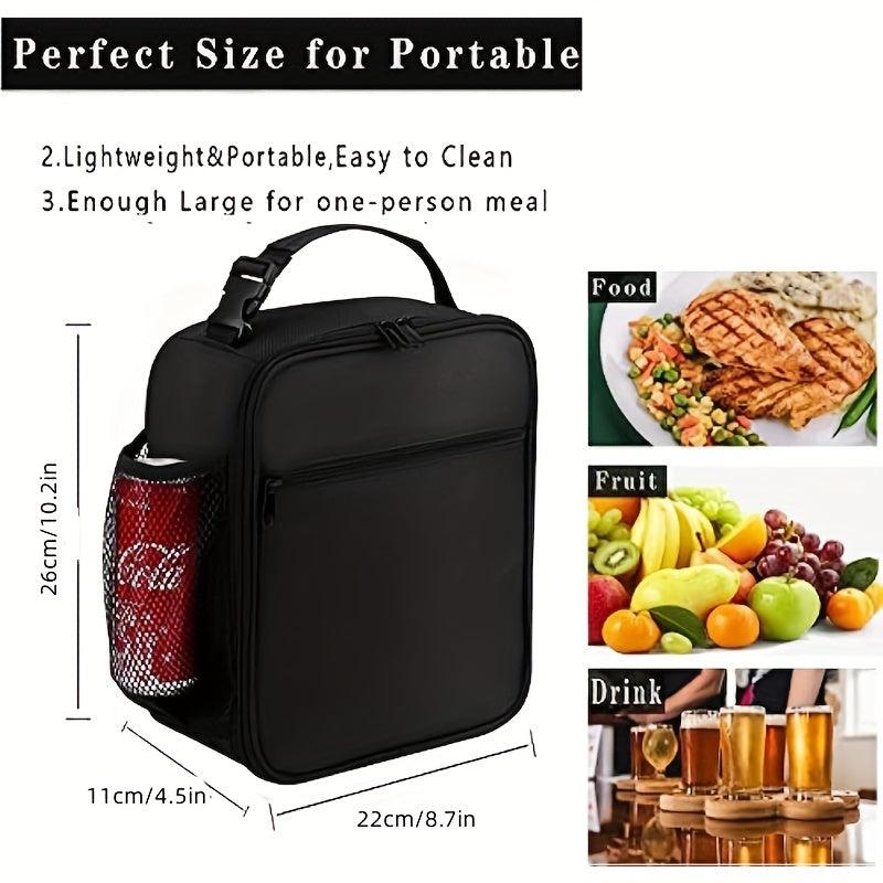 Reusable Insulated Lunch Box Bag for Men Women | Small Canvas Lunch Container