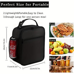 Reusable Insulated Lunch Box Bag for Men Women | Small Canvas Lunch Container