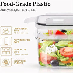 9pc Airtight Food Containers Set BPA-Free for Dry Food