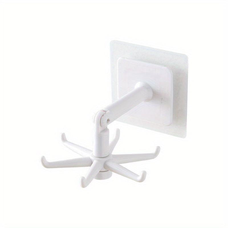 Creative 6 Hook Rotatable Hanger for Handbags, Clothes, Kitchen Utensils