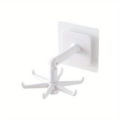 Creative 6 Hook Rotatable Hanger for Handbags, Clothes, Kitchen Utensils